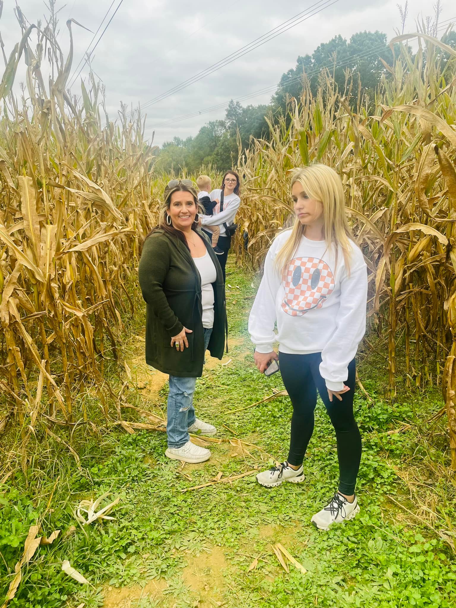 Kids making their way through the Rope Maze at Shuckle&rsquo;s Corn Maze in Greenbrier, TN