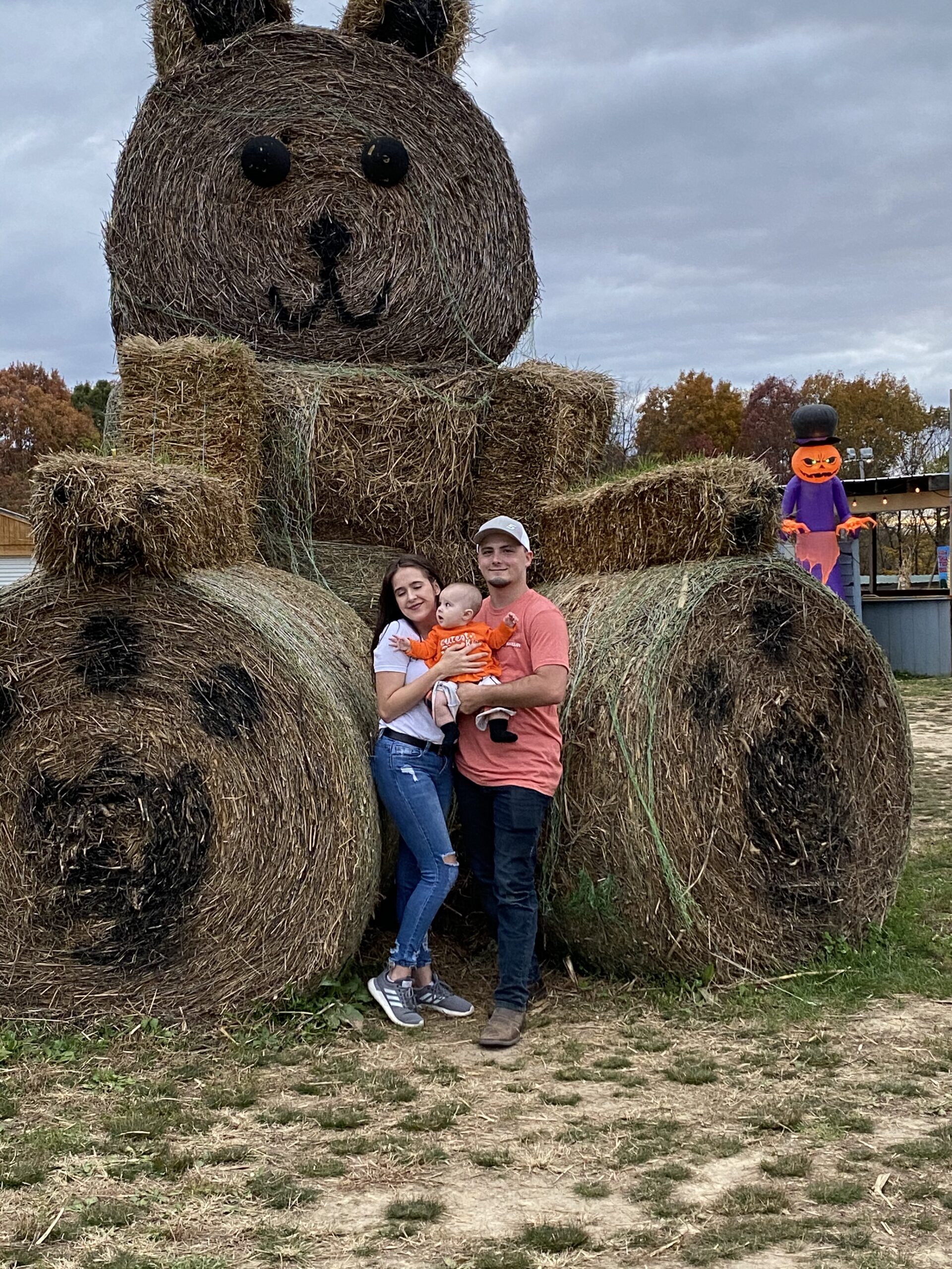 Hay bale photo spot at Shuckle&rsquo;s Corn Maze & Pumpkin Patch near Nashville